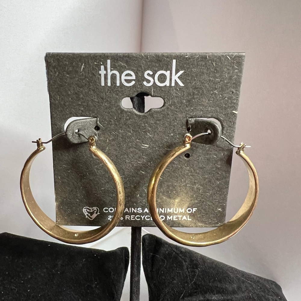 The Sak Gold-Tone Hoop Earrings